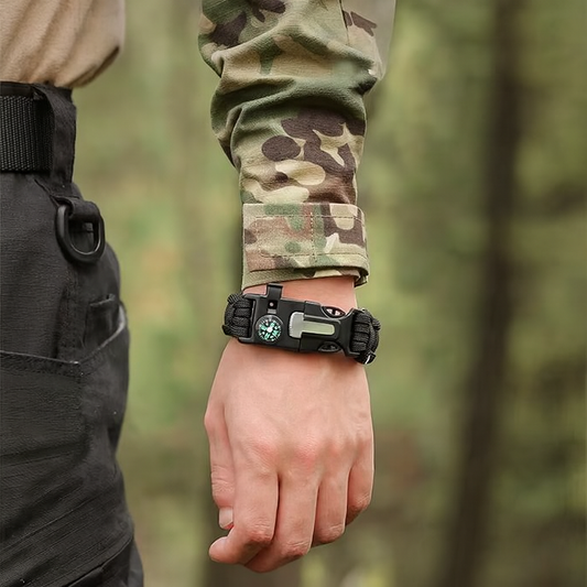 Vijf-in-één Survivalarmband